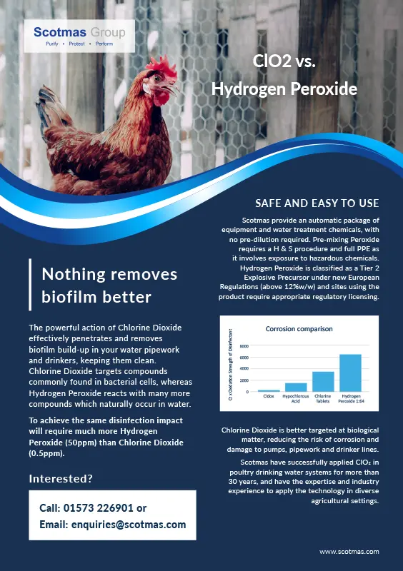 Scotmas - Chlorine Dioxide vs Hydrogen Peroxide - Agriculture