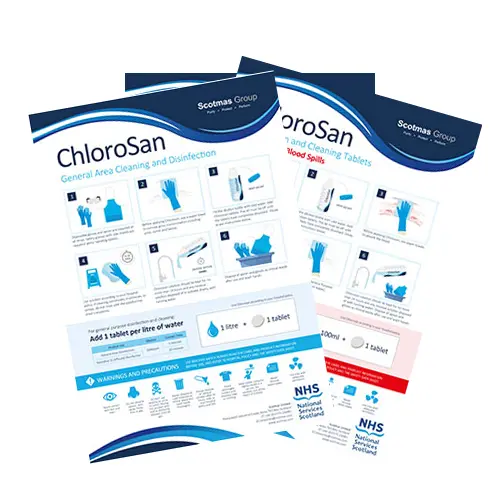 Scotmas Chlorosan Product Posters