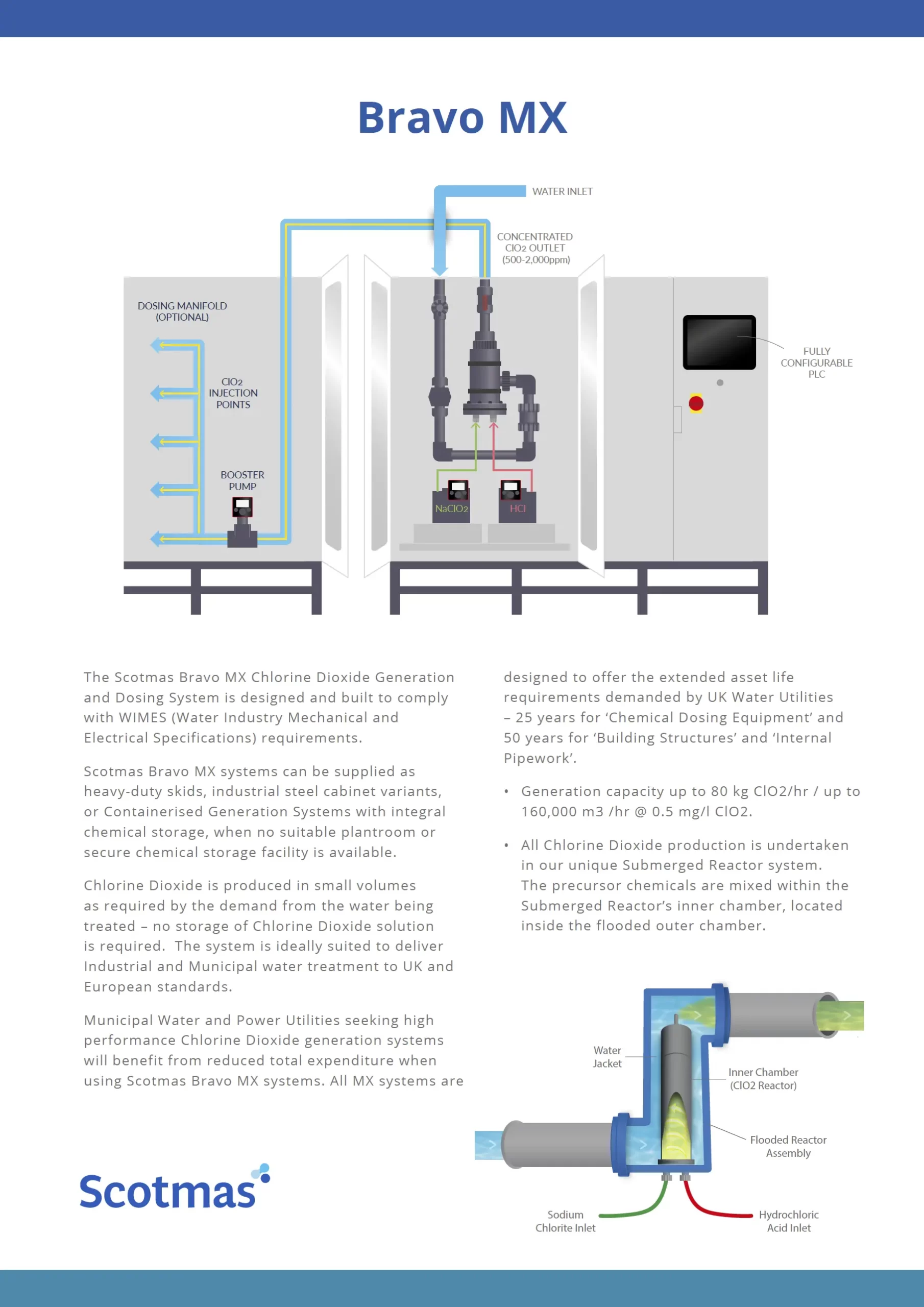 Bravo MX Chlorine Dioxide Generator Scotmas