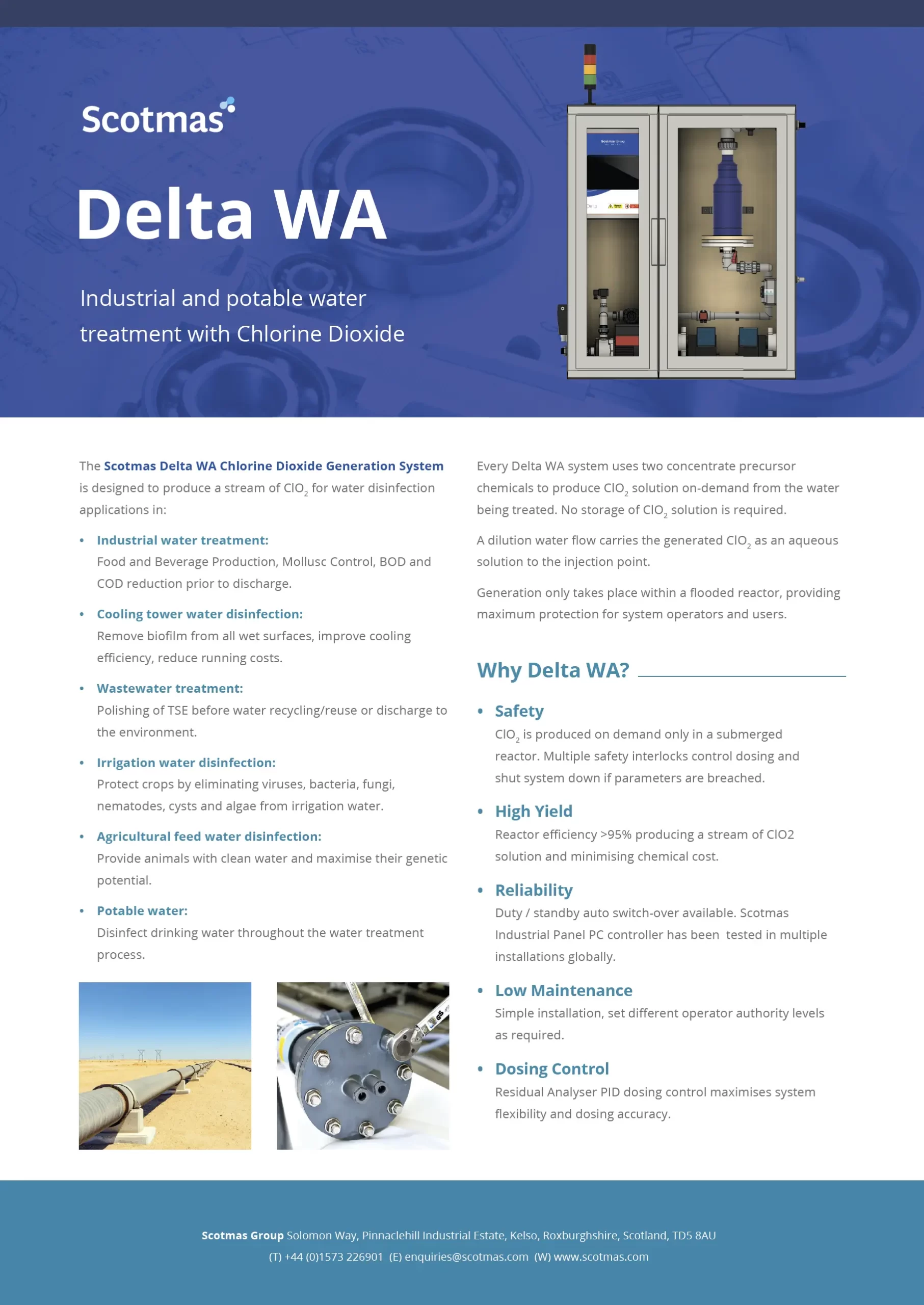 Delta WA Sales Sheet Chlorine Dioxide Generator Scotmas