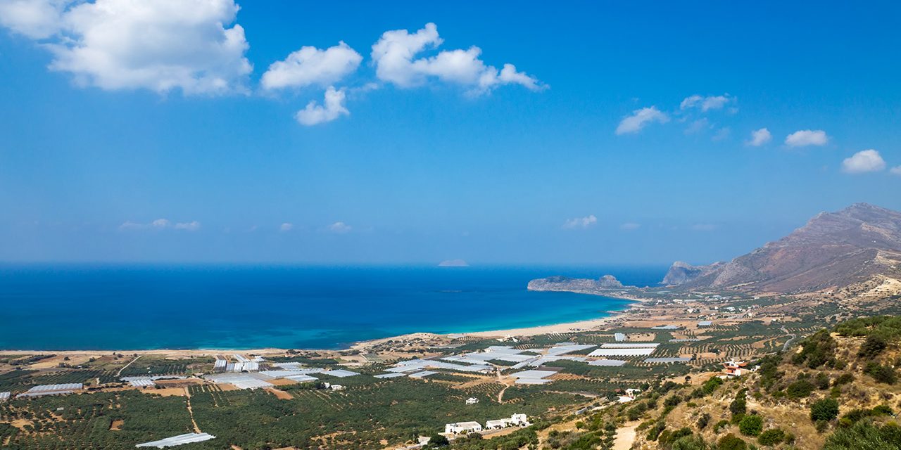 Crete-Island-Image_001 Picturesque image of Crete landscape overlooking the sea