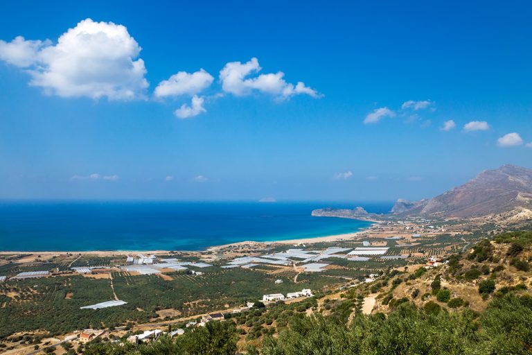 Crete-Island-Image_001 Picturesque image of Crete landscape overlooking the sea